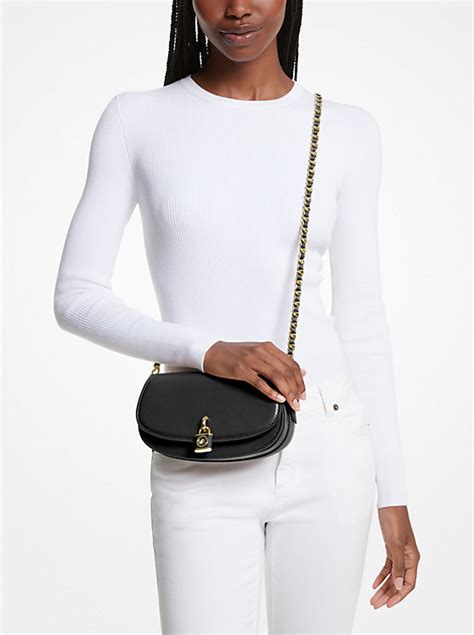 michael kors small leather shoulder bag|Michael Kors slouchy shoulder bag.